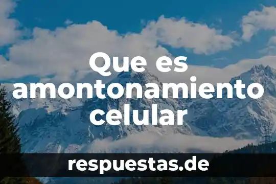 Que es tildar en un celular 6 Que es amontonamiento celular