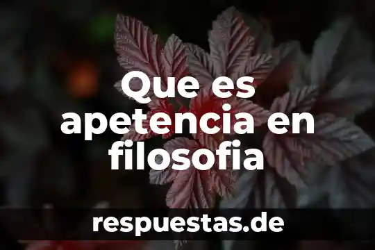 Qué es la filosofía education 5 Que es apetencia en filosofia