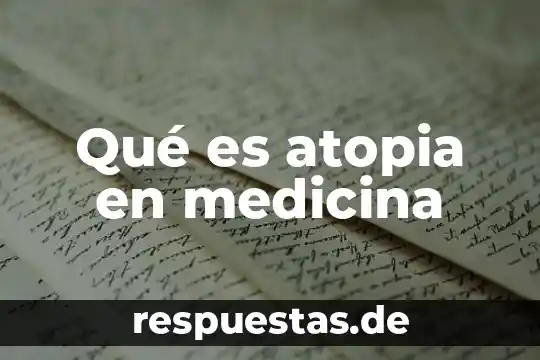Que es neo en medicina 3 Qué es atopia en medicina