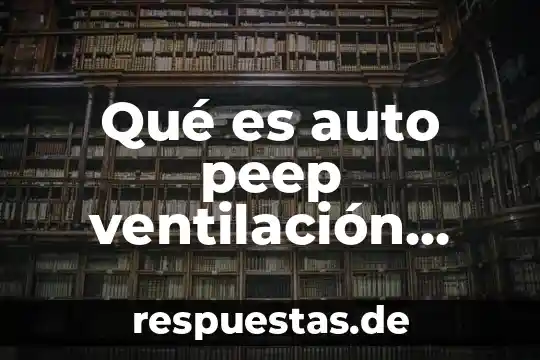 Qué es una area de red extensa 8 Qué es auto peep ventilación mecánica