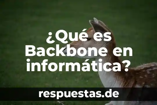 ¿Qué es un operador de ventas en un call center? 3 ¿Qué es Backbone en informática?