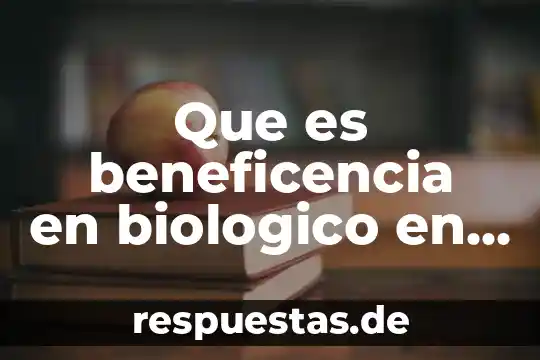 Que es beneficencia en biologico en plantar arboles