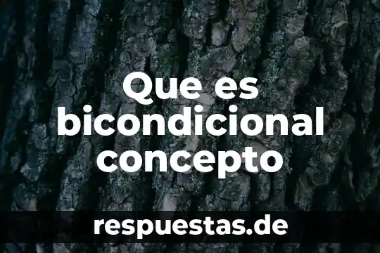 Ensayo de que es 7 Que es bicondicional concepto