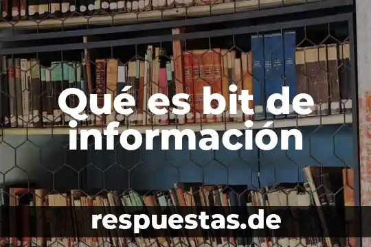 Que es la gerarquia de la informacion 3 Qué es bit de información