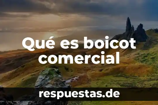 Qué es razón social y nombre comercial de una empresa 6 Qué es boicot comercial