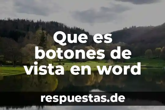 Qué es la real sociedad europa 8 Que es botones de vista en word