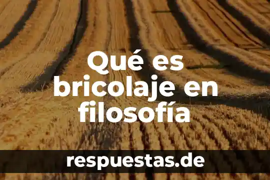 Que es el amor autores filosofia 4 Qué es bricolaje en filosofía