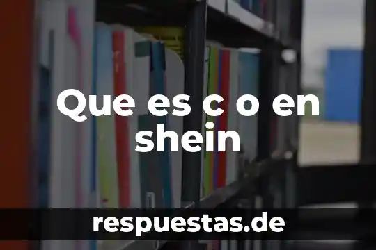 Qué es un ambito en c 3 Que es c o en shein