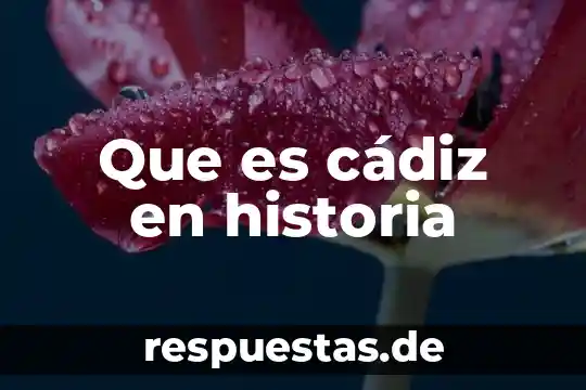 Qué es una muela en historia 6 Que es cádiz en historia
