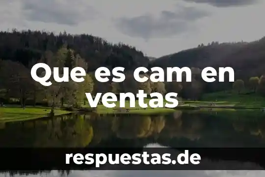 Cam manufactura asistida por computadora que es 6 Que es cam en ventas