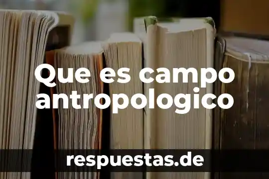Que es un campo hidroestatico 4 Que es campo antropologico