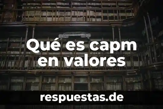 Que es política peologica 6 Qué es capm en valores