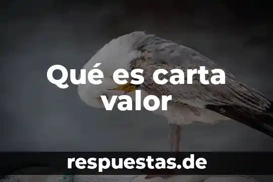 Que es una carta de windows significado 4 Qué es carta valor
