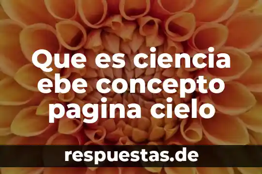 Qué es el tenis concepto 8 Que es ciencia ebe concepto pagina cielo