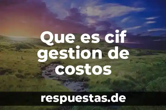 Qué es una práctica de gestión cultural definición 8 Que es cif gestion de costos