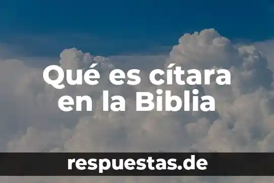 Que es ser frio o caliente segun la biblia 7 Qué es cítara en la Biblia