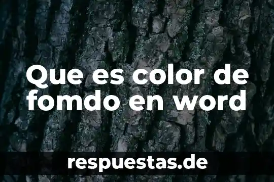 Que es el punto linea plano color 7 Que es color de fomdo en word