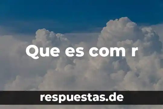 Que es iqbrainplus com in 5 Que es com r