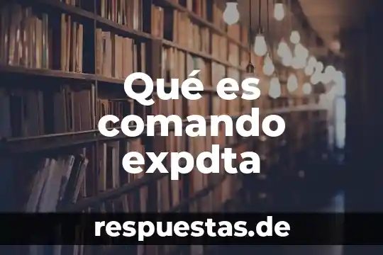 Que es el comando more en linux 7 Qué es comando expdta