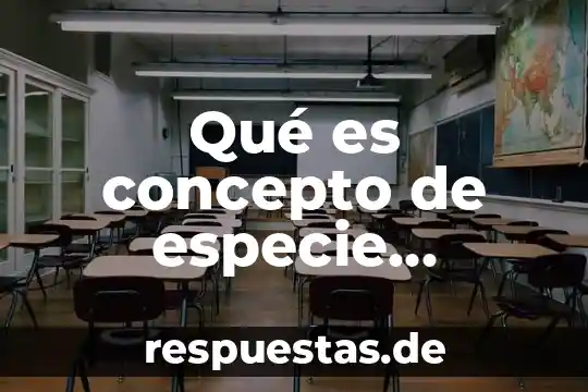Qué es el retrato concepto 5 Qué es concepto de especie cladista