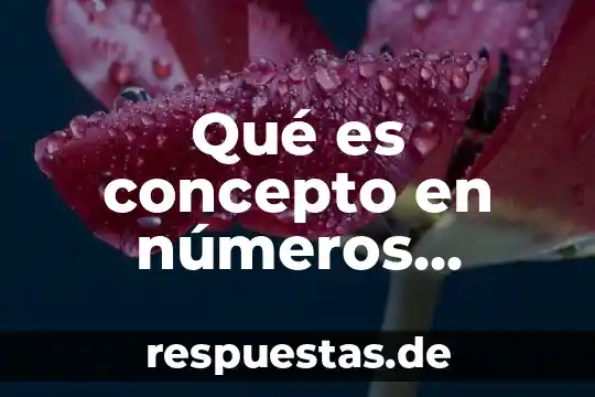 Que es el significado de los números 5 Qué es concepto en números generadores