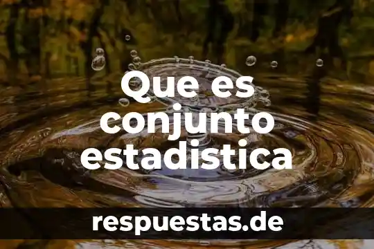 ¿Qué es variantes lingüísticas y características? 4 Que es conjunto estadistica