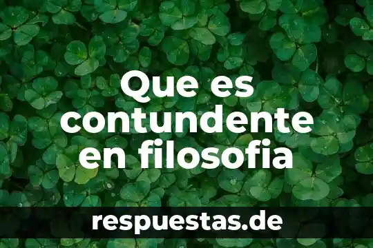 Qué es una rama de la filosofía 4 Que es contundente en filosofia