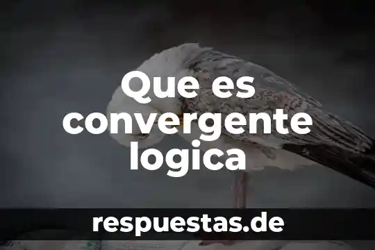 Que es convergente logica