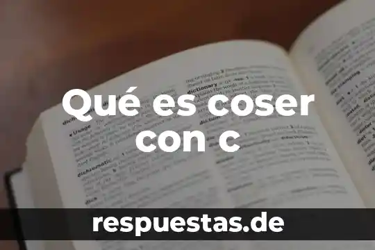 Qué es paradigma de programación utiliza C 4 Qué es coser con c