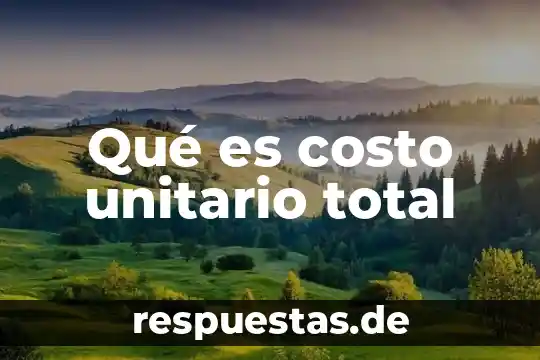 Qué es area total de planta de un edificio 4 Qué es costo unitario total