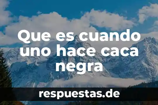 Que es el spen y que hace 3 Que es cuando uno hace caca negra