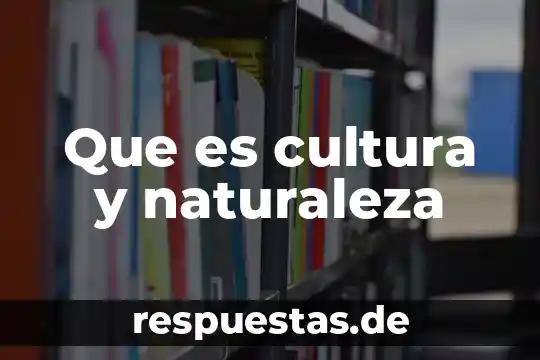 Qué es la sostenibilidad en la cultura 4 Que es cultura y naturaleza