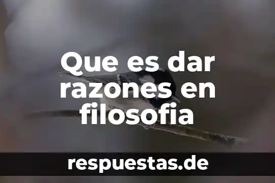 Qué es capicúa número 6 Que es dar razones en filosofia