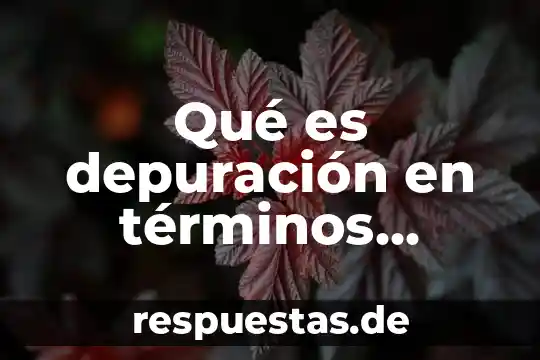 Qué es rizoide en términos biológicos 6 Qué es depuración en términos agrarios