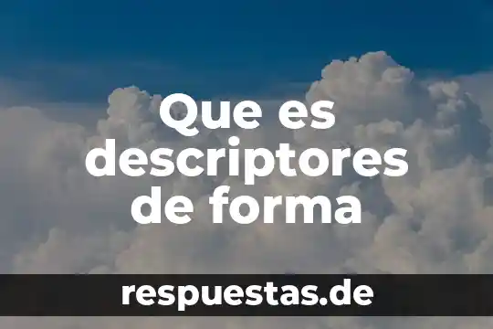 Qué es la textura de forma y color 7 Que es descriptores de forma