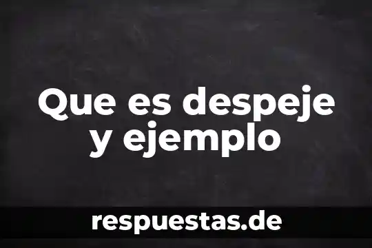 Qué es logotipo con ejemplo 5 Que es despeje y ejemplo