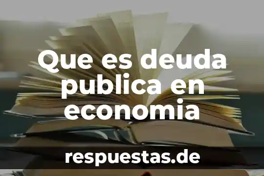 Qué es deuda pública interes 4 Que es deuda publica en economia