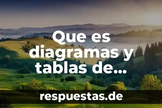 Que es la cruz de las tablas nutrimentales 4 Que es diagramas y tablas de estado