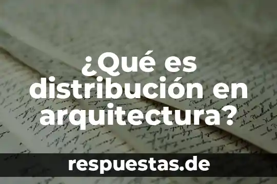 Que es la arquitectura segun balkrishna doshi 3 ¿Qué es distribución en arquitectura?