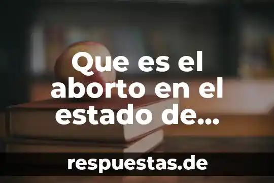 Qué es el aborto concepto 8 Que es el aborto en el estado de mexico