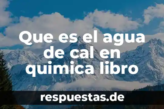 Que es el trueque libro historia 8 Que es el agua de cal en quimica libro