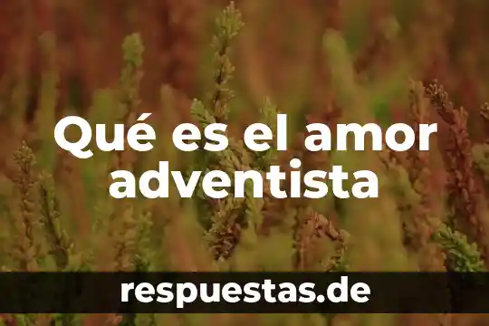 Que es significa hacer el amor 3 Qué es el amor adventista