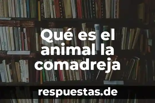 Que es una celulas animal y sus partes 4 Qué es el animal la comadreja