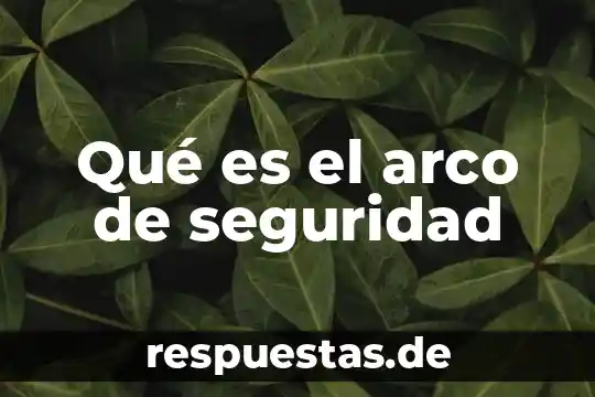 Que es seguridad de la compra 4 Qué es el arco de seguridad