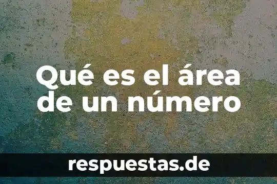 Para que es utilizada el area de crioterapia 3 Qué es el área de un número
