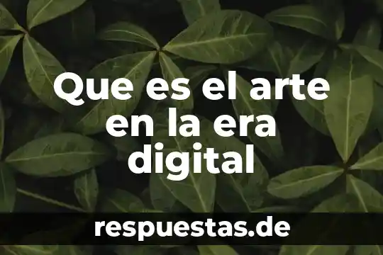 Qué es una tienda digital de música 6 Que es el arte en la era digital