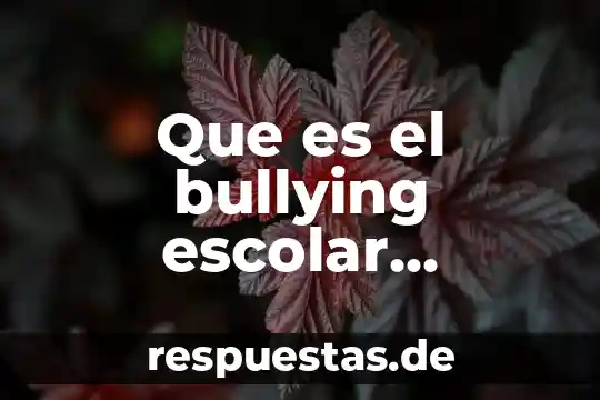 Que es una cadena alimenticia concepto corto 4 Que es el bullying escolar concepto