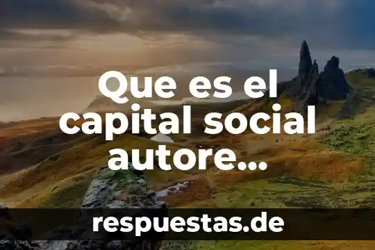 Que es un movimiento social coyuntural 5 Que es el capital social autore mexicanos