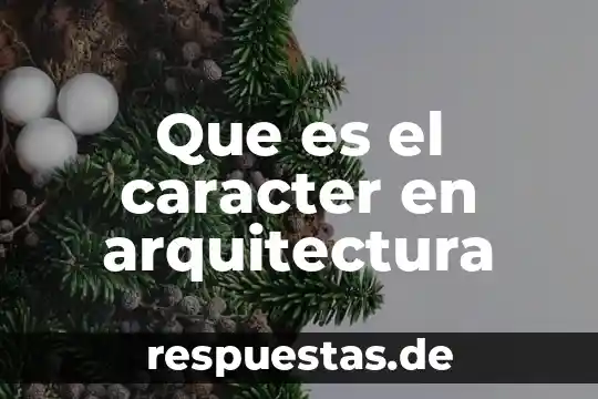 Que es un equipamiento en arquitectura 3 Que es el caracter en arquitectura