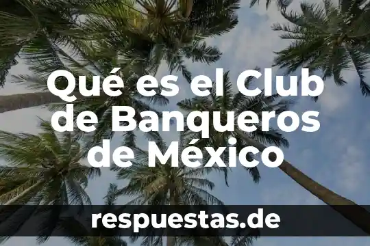 Qué es un club definición 6 Qué es el Club de Banqueros de México